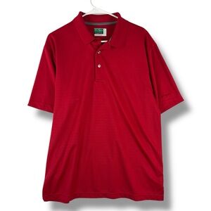 Ben Hogan Performance Polo Shirt Mens L Large Red Short Sleeve Golf Outdoors